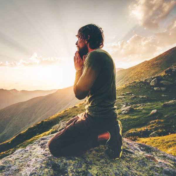 Man-Sunset-Mountain-Praying - Courage International, Inc.