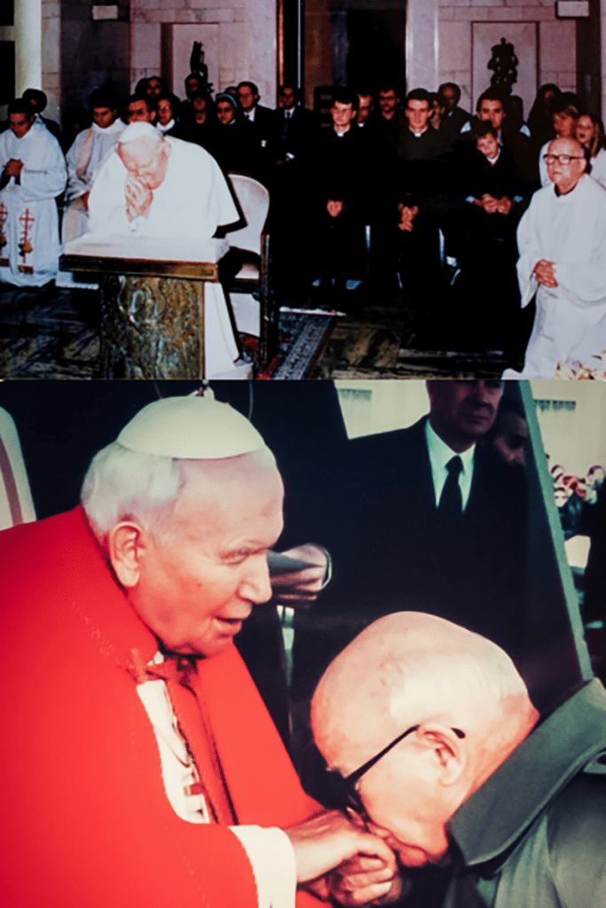 Fr. Harvey Meets Pope John Paul II